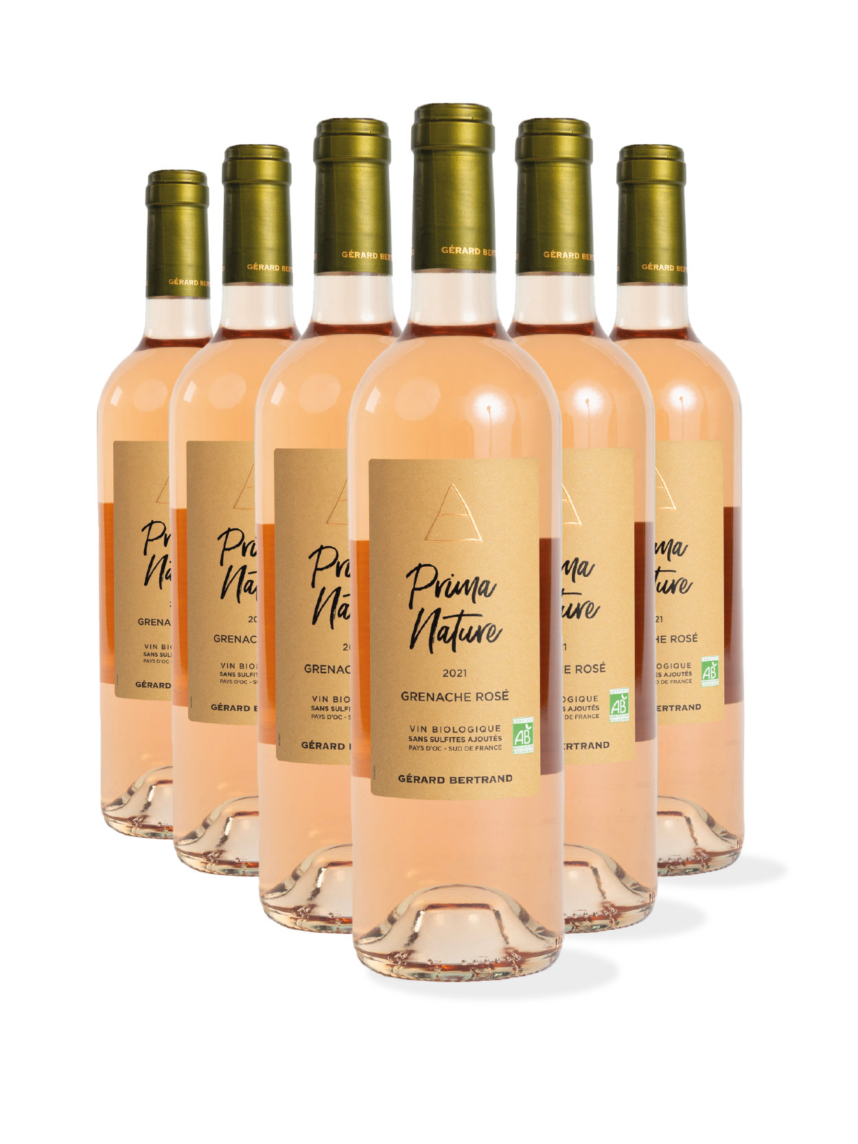 Prima Nature Grenache 2024 vin rosé bio vegan sans sulfites Lot 6 Bouteilles - Gérard Bertrand