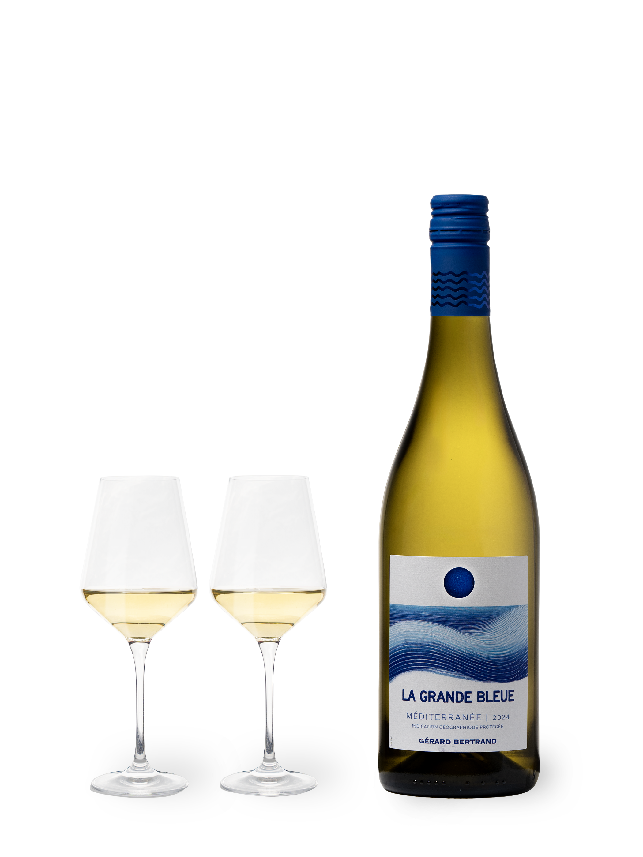 La Grande Bleue 2024 vin blanc bio Offre Spéciale 12 Bouteilles 75cl et Magnum Offert - Gérard Bertrand