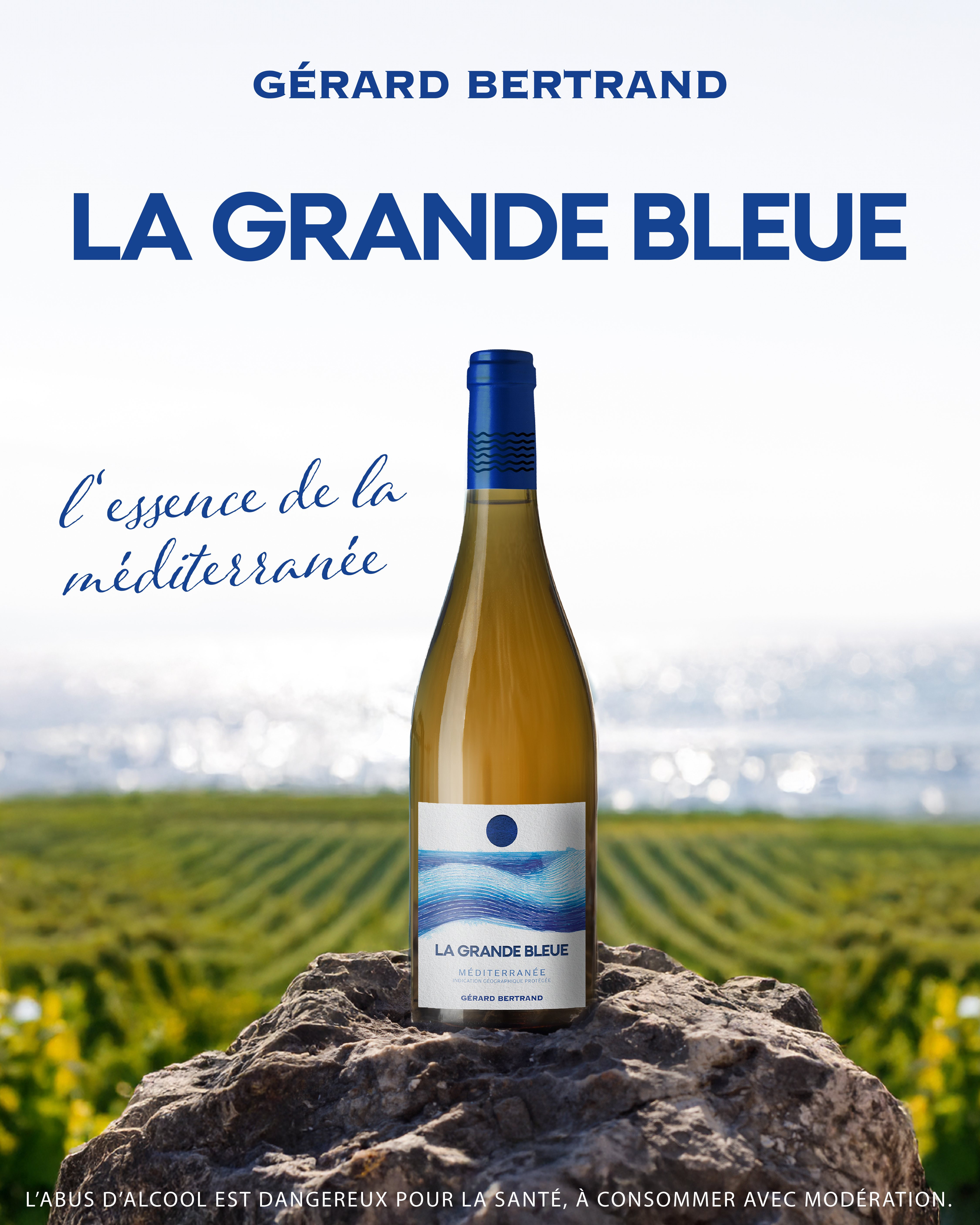 La Grande Bleue 2025 vin blanc bio 75cl - Gérard Bertrand