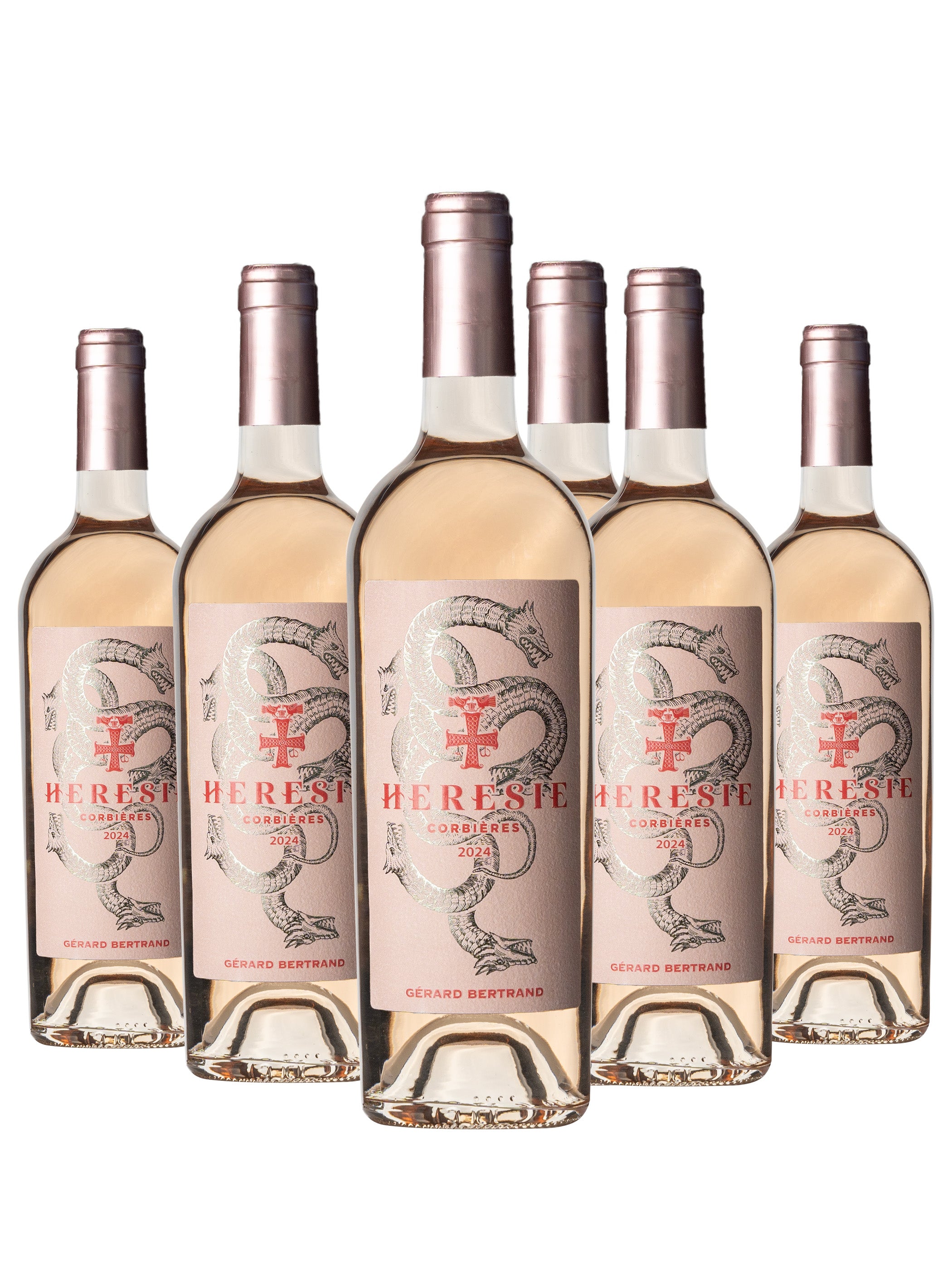 Hérésie vin rosé Corbières 2024 Lot 6 Bouteilles 75cl - Gérard Bertrand