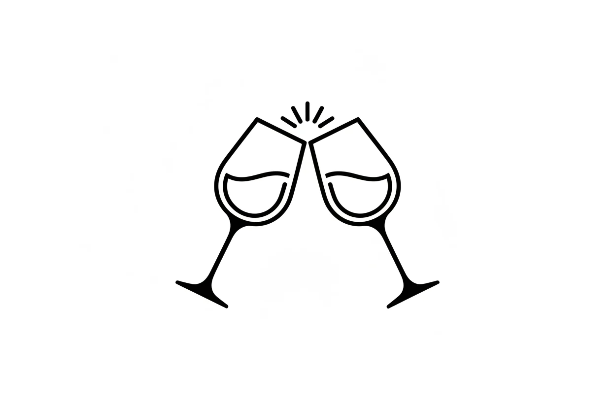 picto deux verres qui trinquent