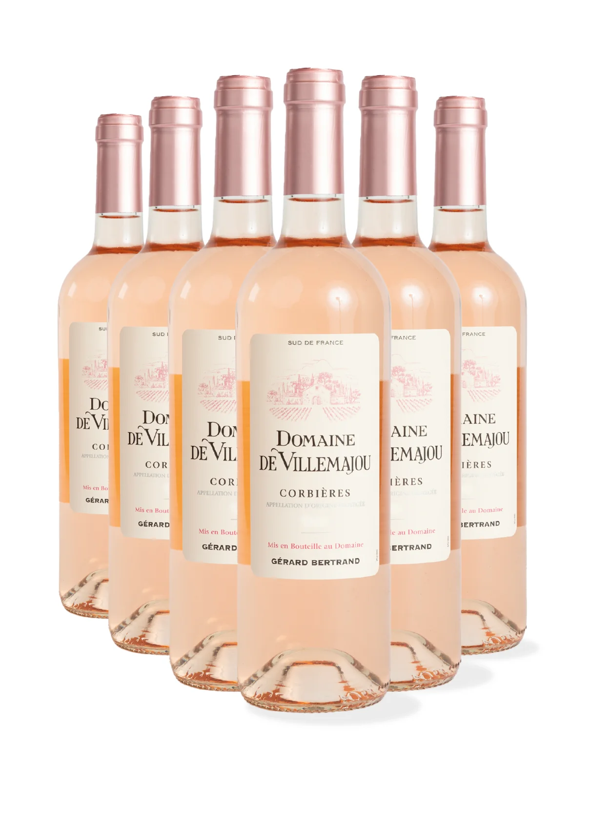 Domaine de Villemajou rosé 2023 X6 AOP Corbières - Gérard Bertrand