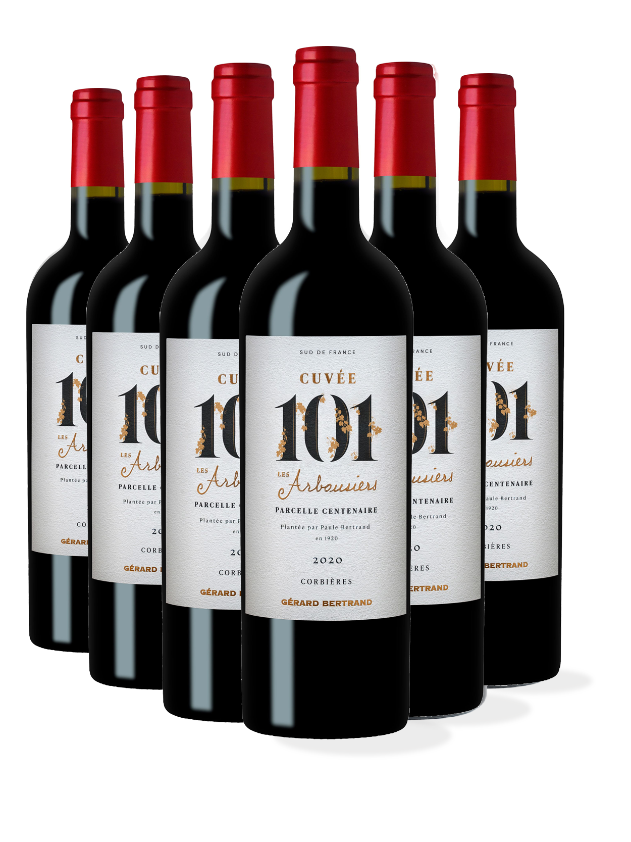 Cuvée 101 Les Arbousiers 2020 6x75cl Caisse Bois - Gérard Bertrand