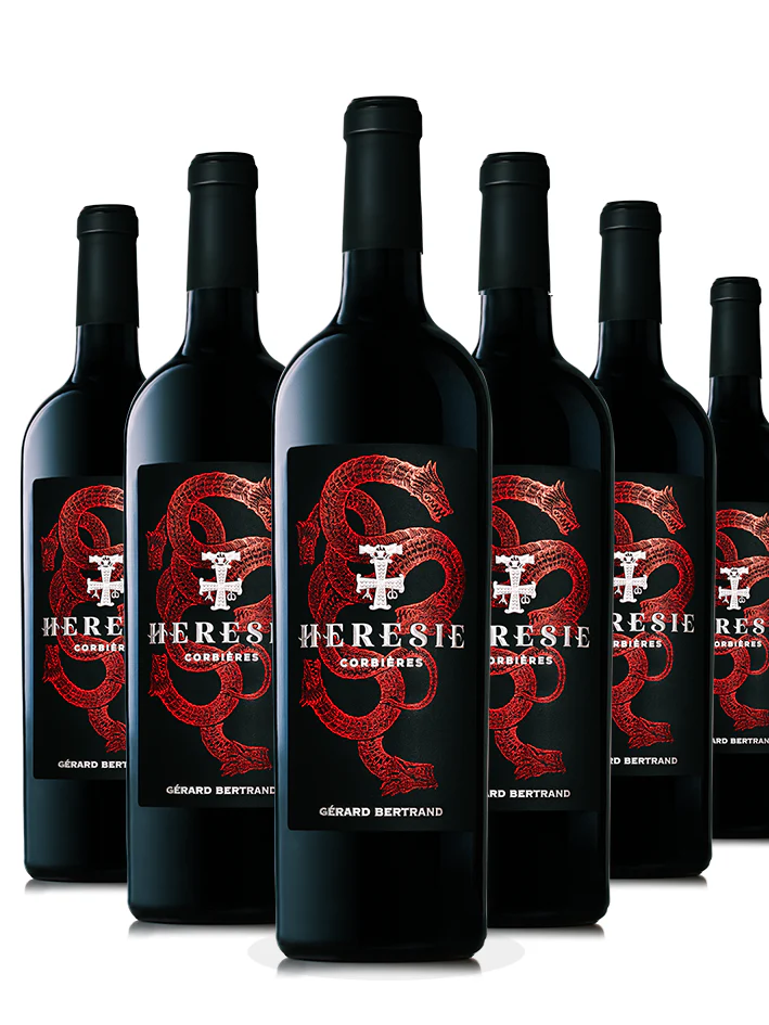 Hérésie vin rouge corbières 2022 Lot 6 Bouteilles 75cl - Gérard Bertrand