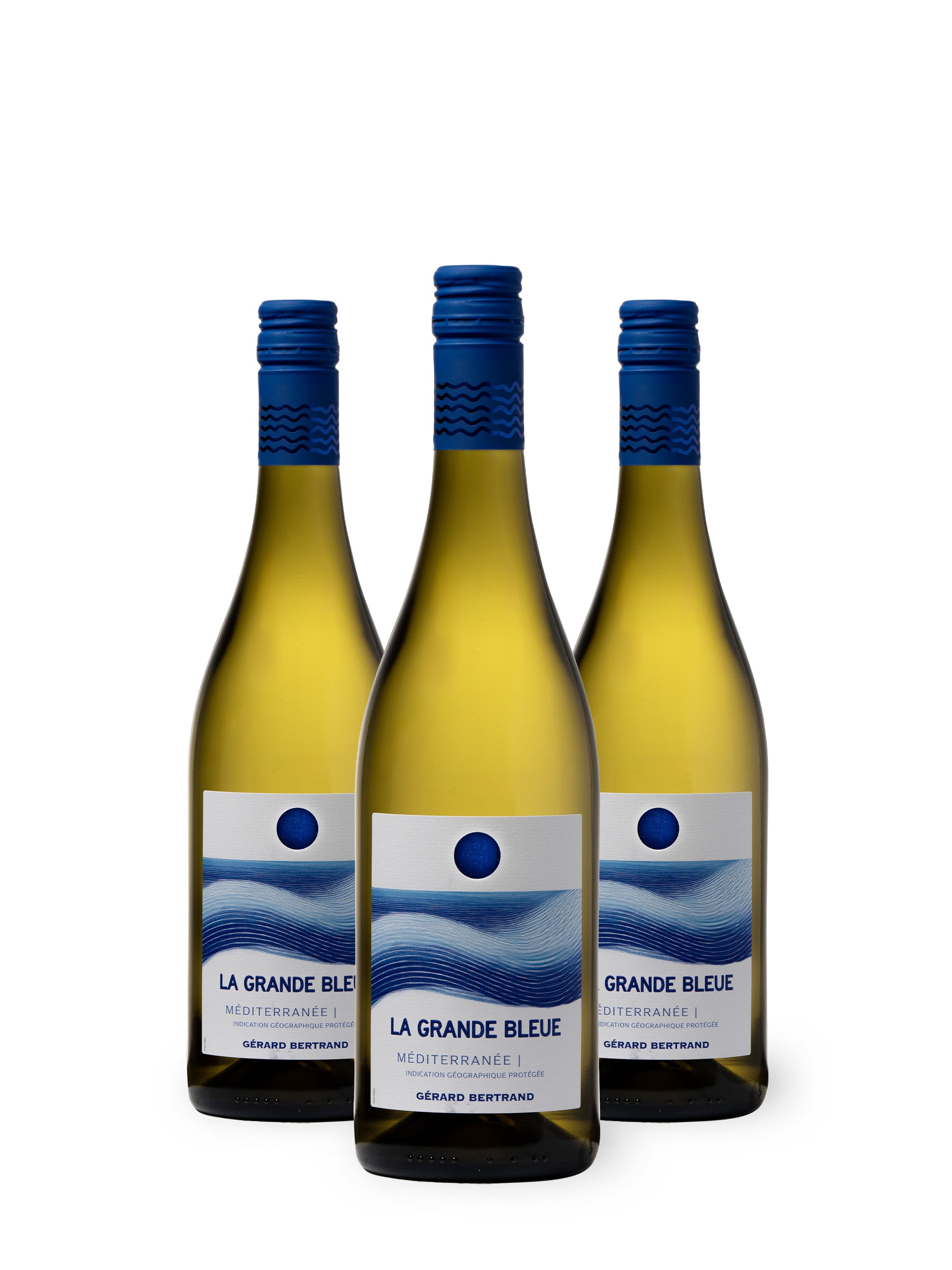 La Grande Bleue 2024 vin blanc bio Lot 3 Bouteilles 75cl - Gérard Bertrand
