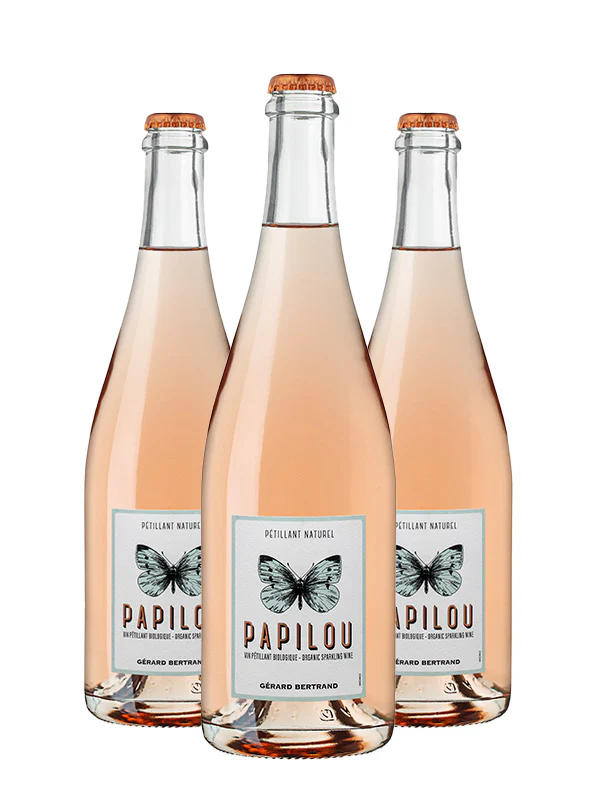 Papilou vin Pétillant Naturel rosé 2023 Lot 3 Bouteilles 75cl - Gérard Bertrand