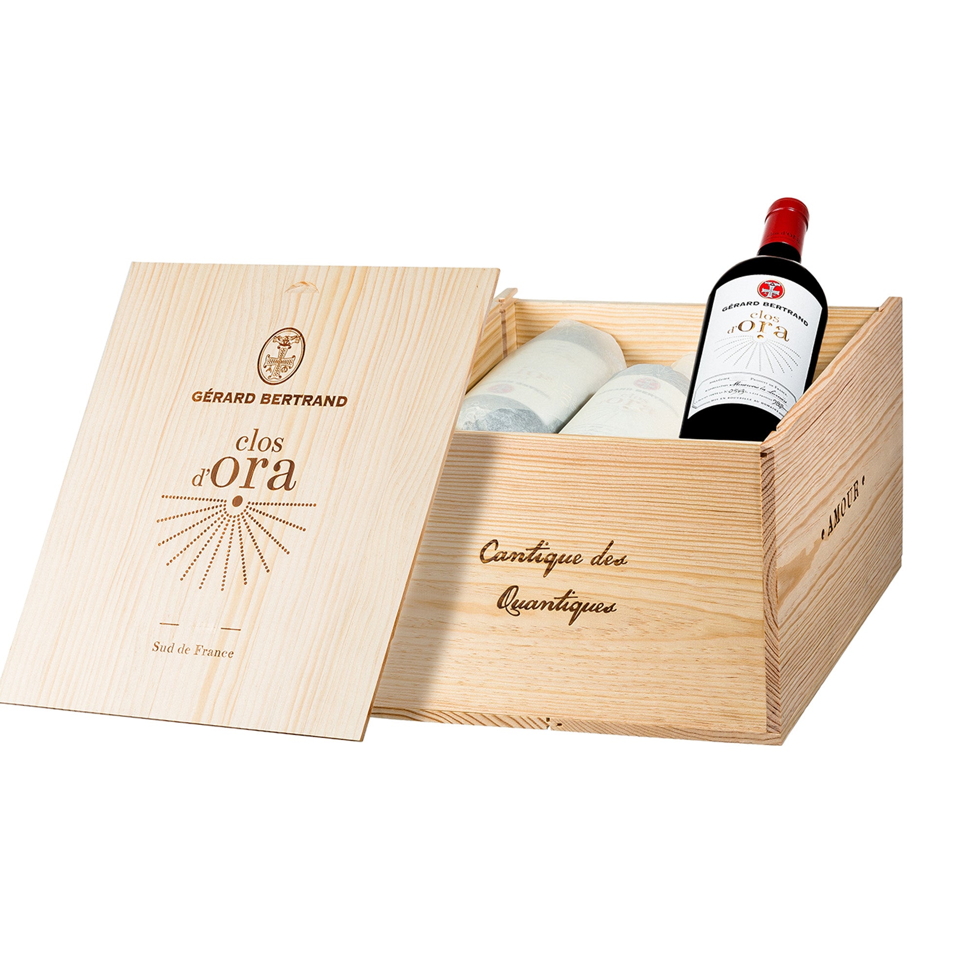 Clos d'Ora 2021 75cl caisse bois 6 bouteilles vin rouge iconique - Gérard Bertrand