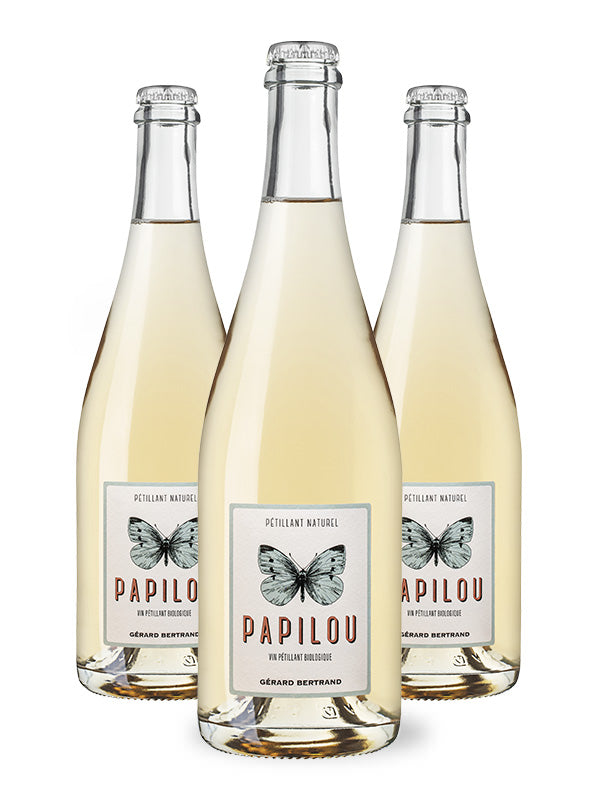 Papilou vin blanc pétillant naturel bio 2023 Lot 3 Bouteilles 75cl - Gérard Bertrand