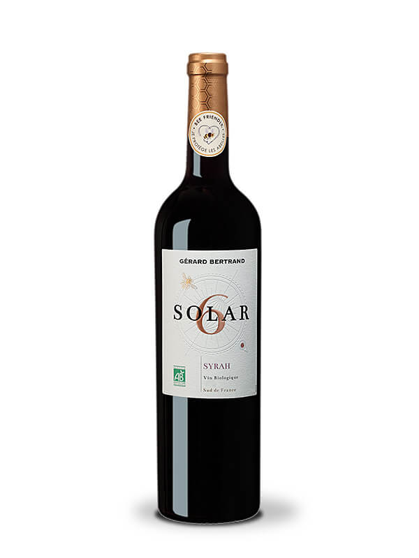 Solar6 Syrah vin rouge bio beefriendly 2022 75cl - Gérard Bertrand