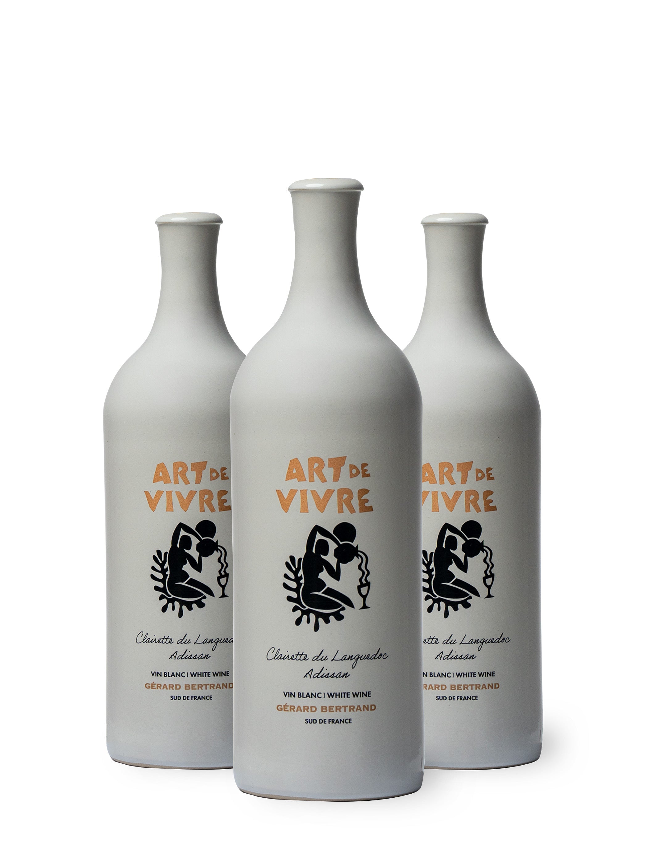 Art de Vivre blanc Clairette du Languedoc Adissan 2023 Lot 3 bouteilles 75cl