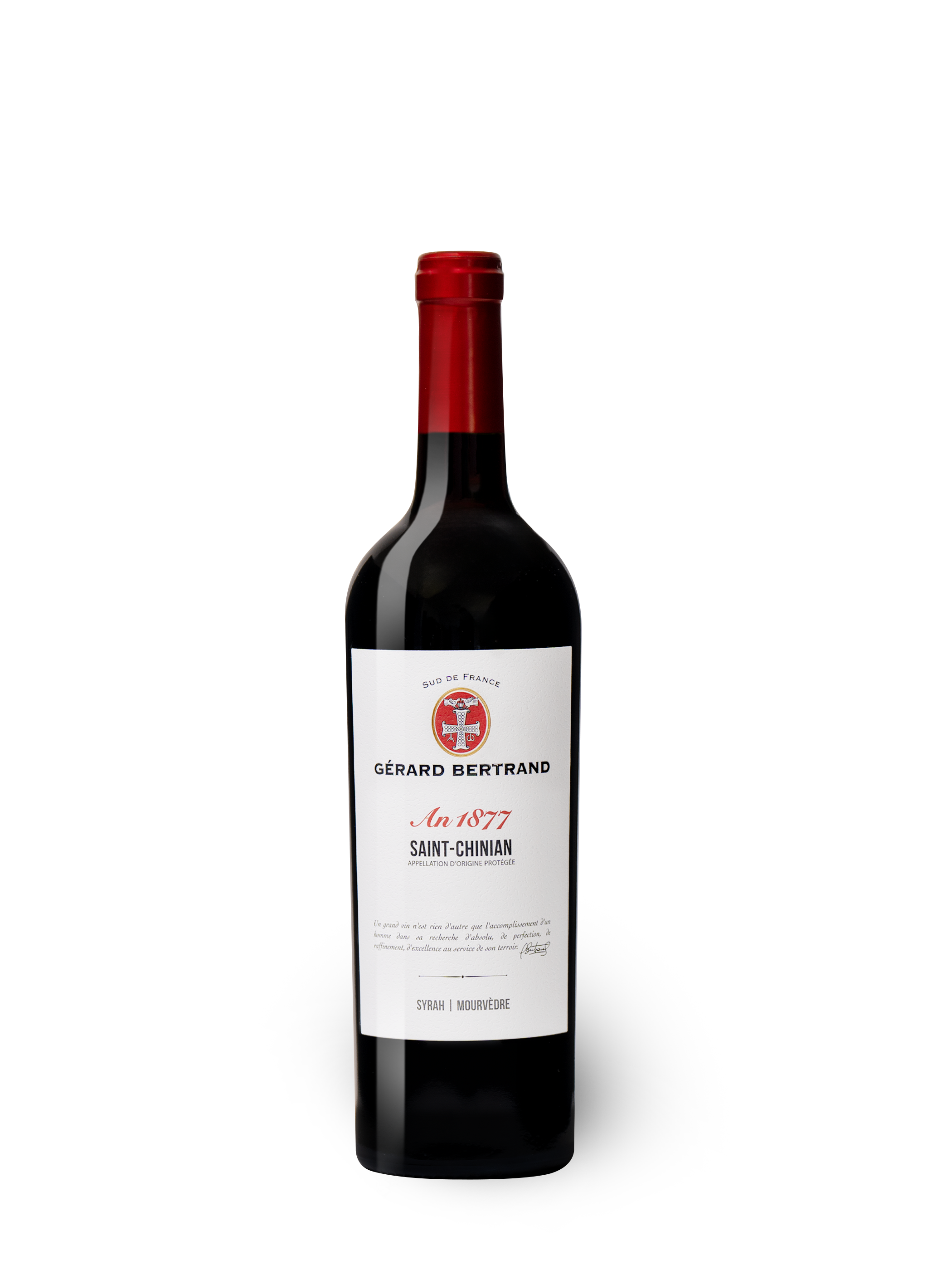 Héritage "An 1877" rouge Saint Chinian 75cl - Gérard Bertrand