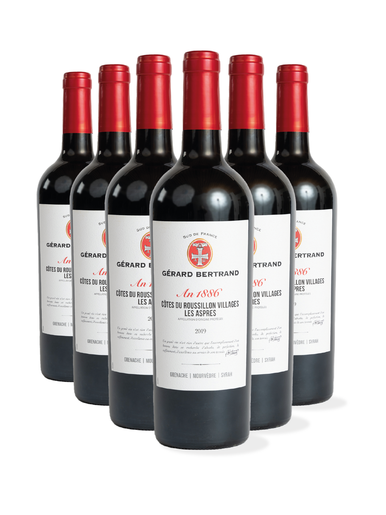 Héritage "An 1886" rouge Les Aspres 2020 Lot 6 Bouteilles 75cl - Gérard Bertrand