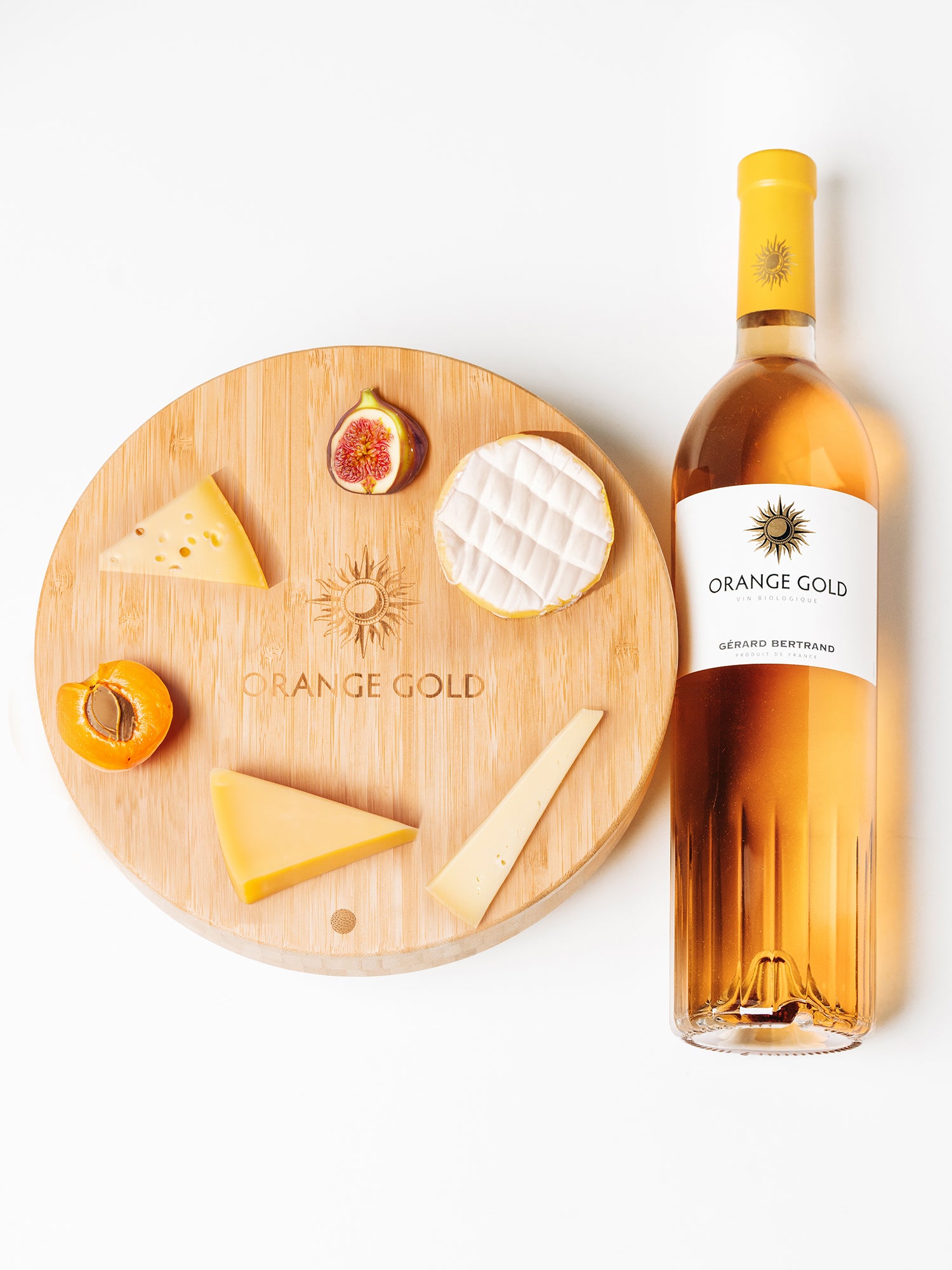 Plateau de fromage et Orange Gold - Gérard Bertrand 