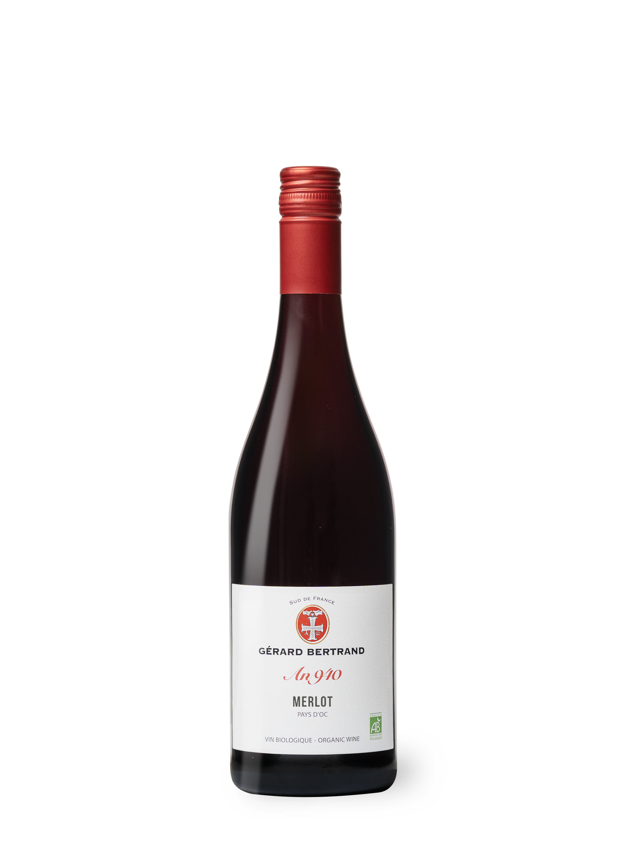Héritage "An 940" merlot Bio 2022 75cl - Gérard Bertrand 