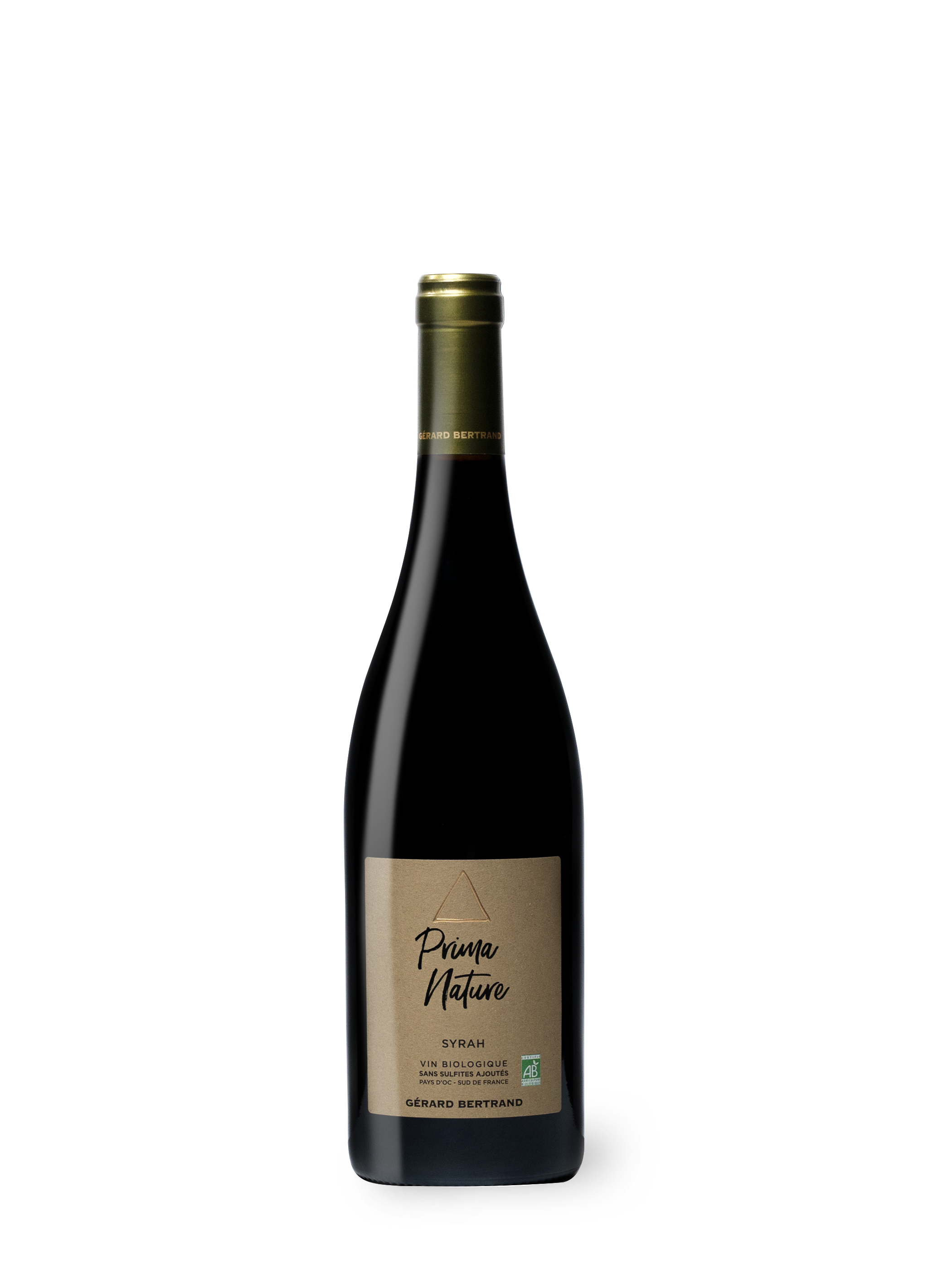 Prima Nature Syrah vin rouge bio vegan sans sulfites ajoutés 2024 75cl - Gérard Bertrand 