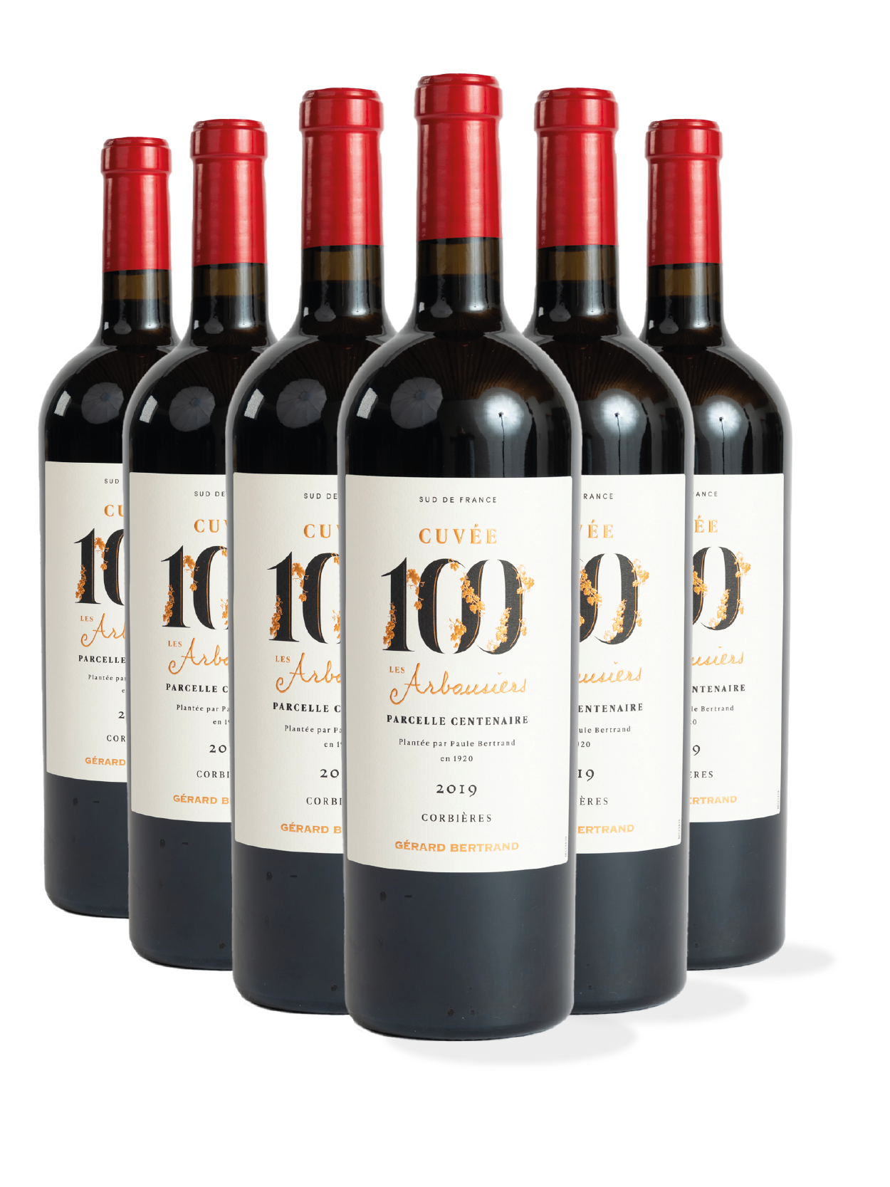 Cuvée 100 Les Arbousiers 2020 Caisse Bois 6 Bouteilles 75cl - Gérard Bertrand 