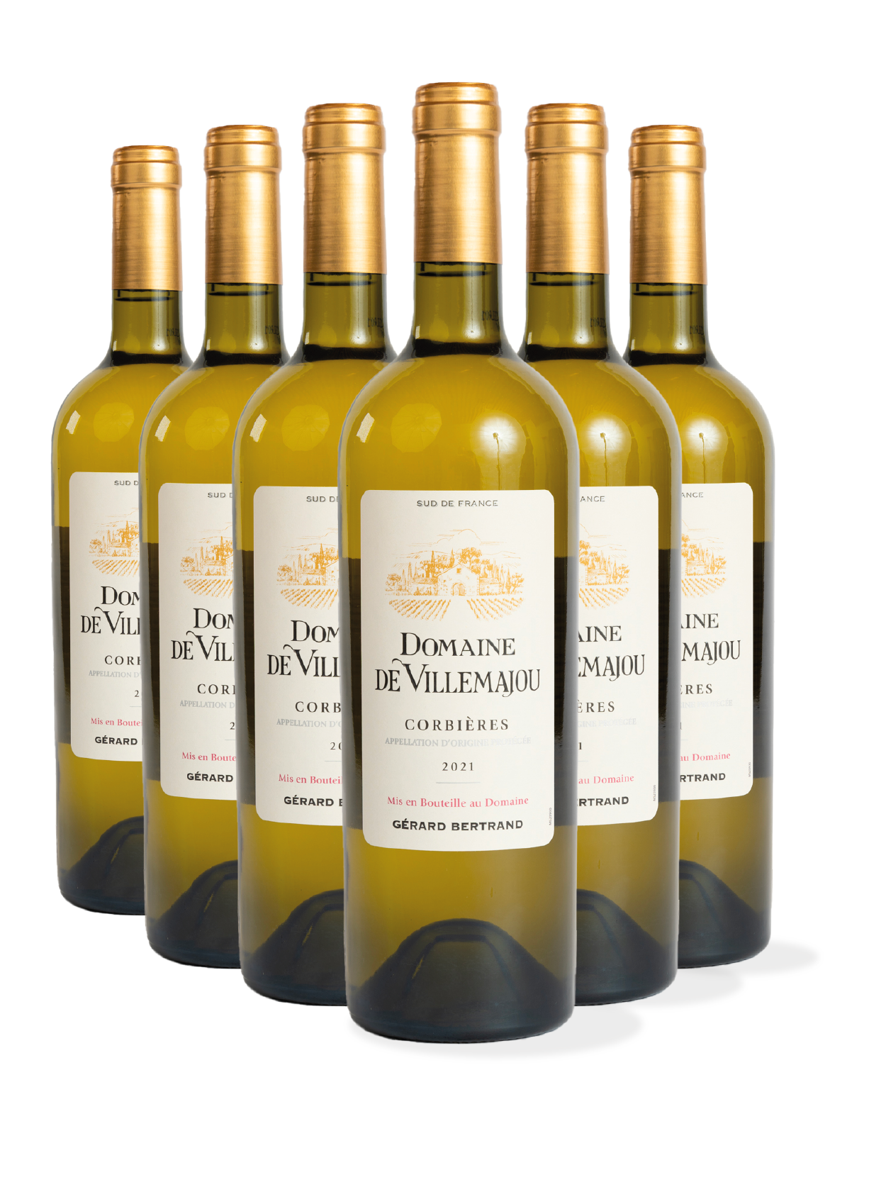 Domaine de Villemajou 2023 vin blanc biodynamique Lot 6 bouteilles 75cl - Gérard Bertrand 