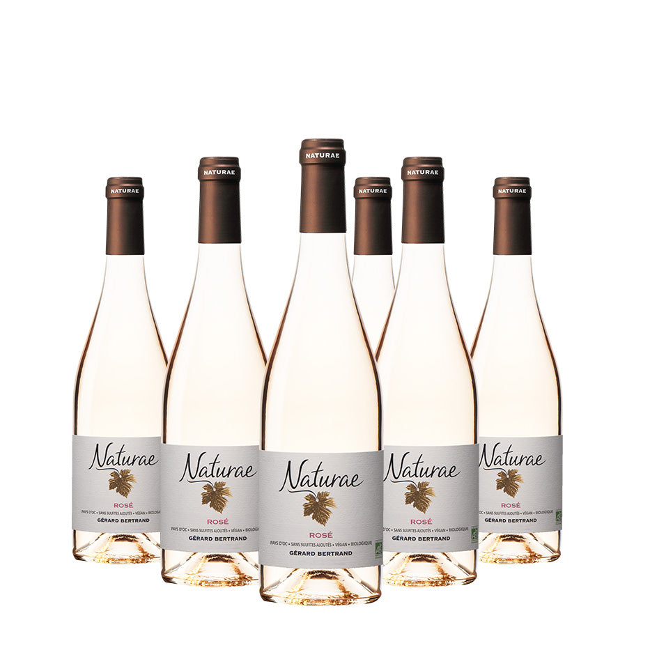Naturae rosé vin rosé bio vegan Sans sulfites 2025 Lot 6 bouteilles 75cl - Gérard Bertrand 