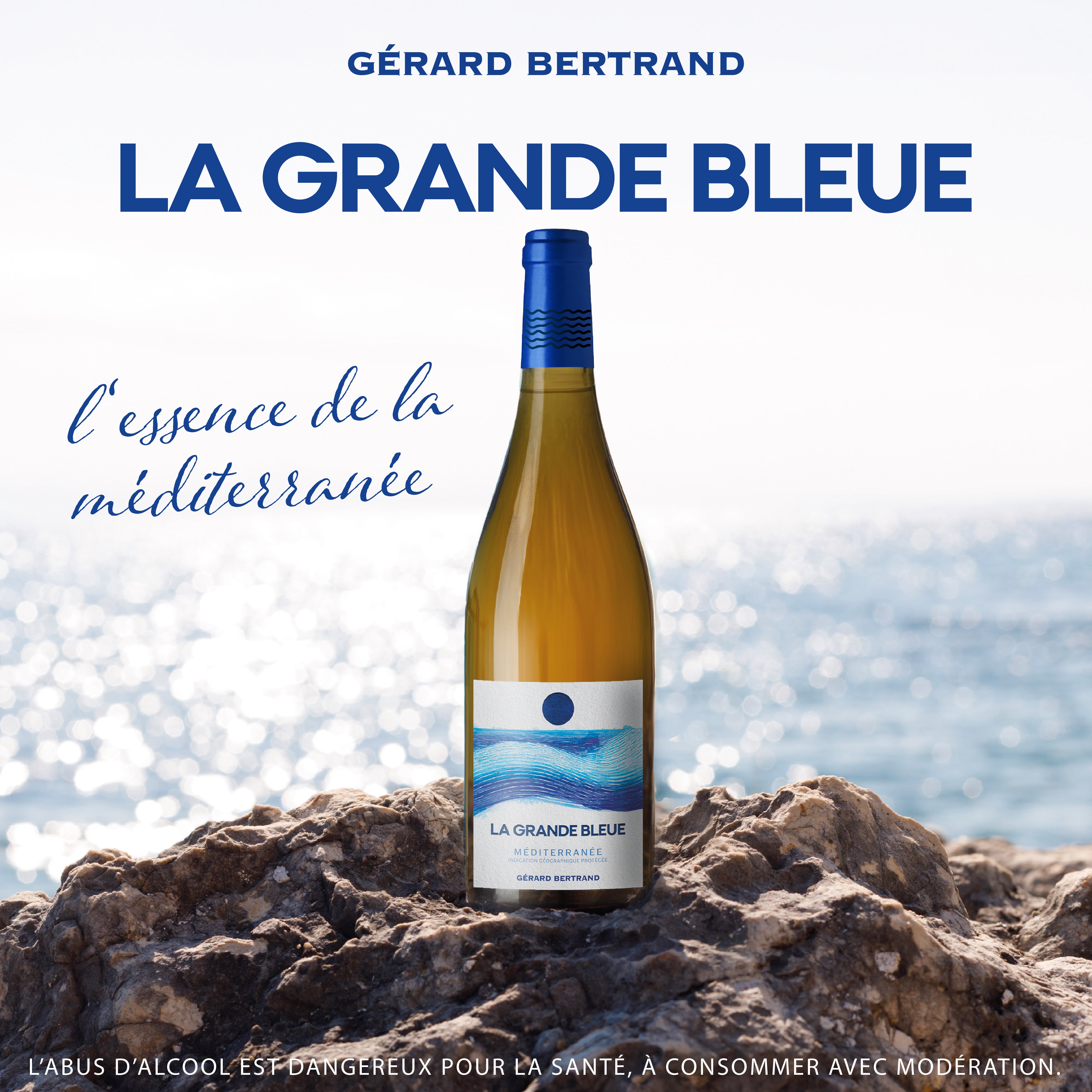 La Grande Bleue 2024 vin blanc bio Offre Spéciale 12 Bouteilles 75cl et Magnum Offert - Gérard Bertrand 