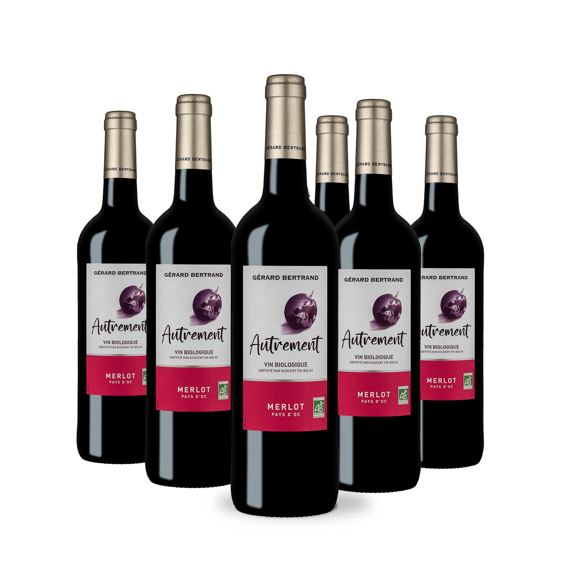 Autrement Merlot 2023 Lot 6 Bouteilles 75cl - Gérard Bertrand 