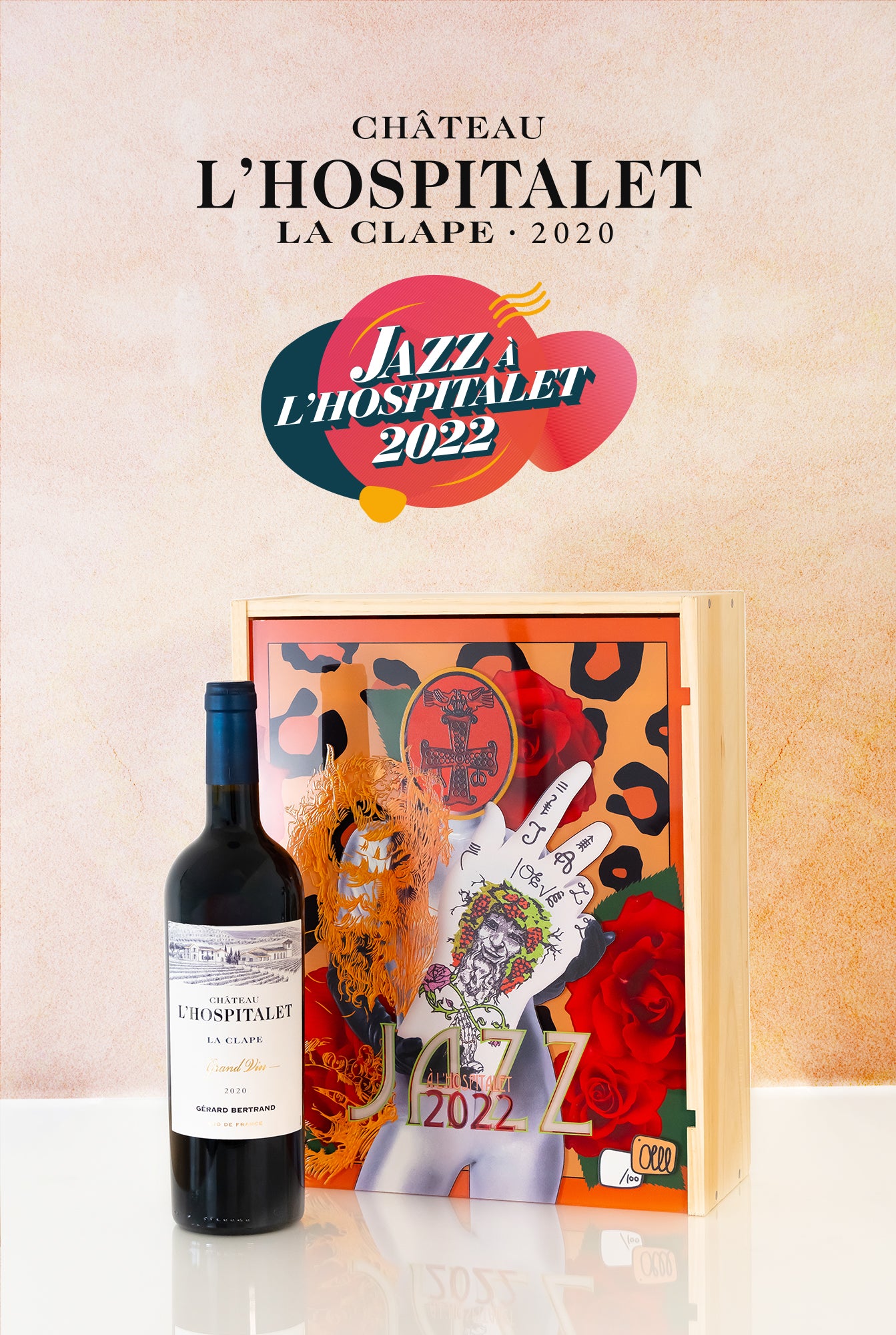 Coffret Château l'Hospitalet Edition limitée Jazz 2022 - Gérard Bertrand 