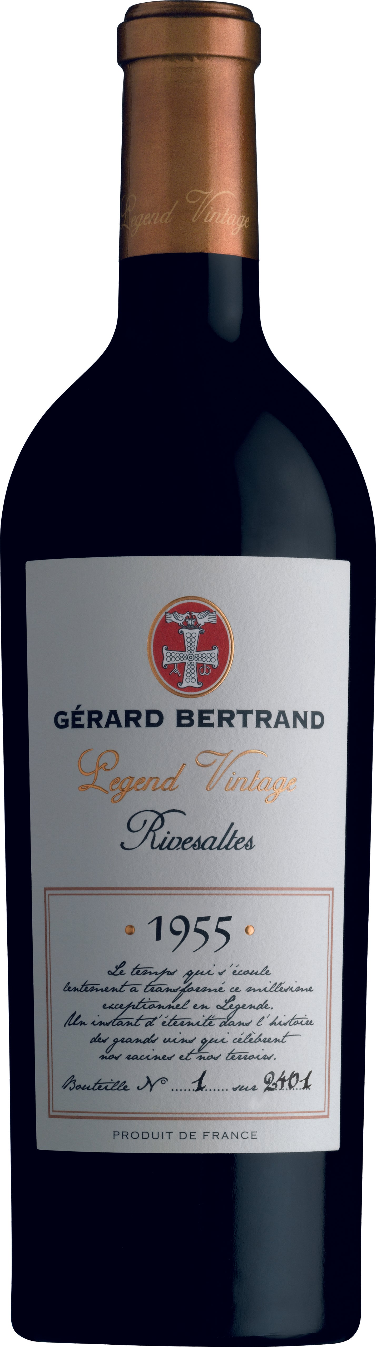 Legend Vintage Vins Doux Naturels 1955 Rivesaltes 75cl - Gérard Bertrand 