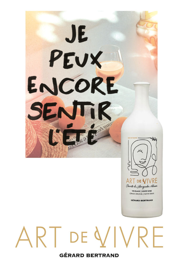 Art de Vivre blanc Clairette du Languedoc Adissan 2021 lot de 6 bouteilles 75cl - Gérard Bertrand 