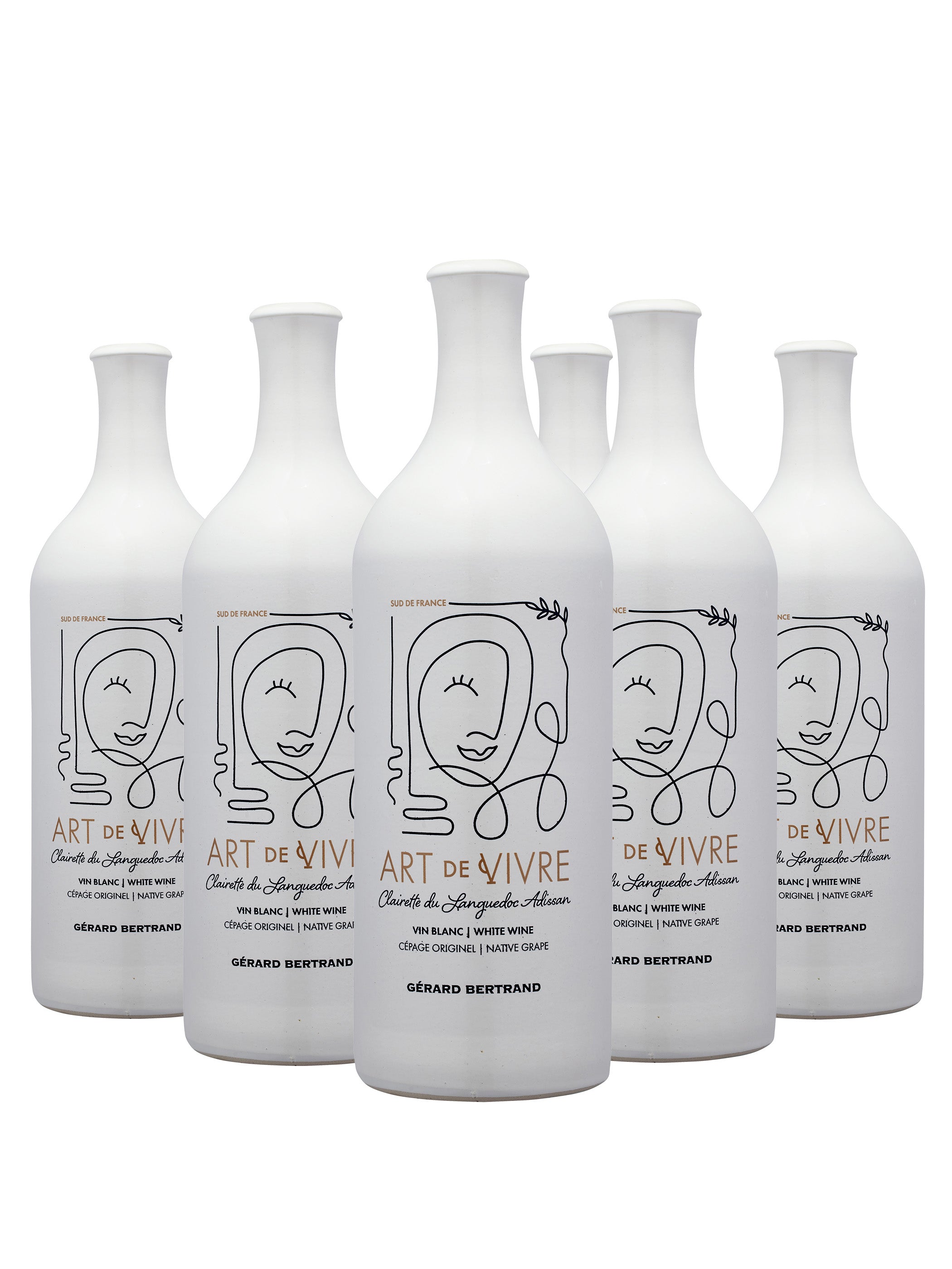Art de Vivre blanc Clairette du Languedoc Adissan 2021 lot de 6 bouteilles 75cl - Gérard Bertrand 