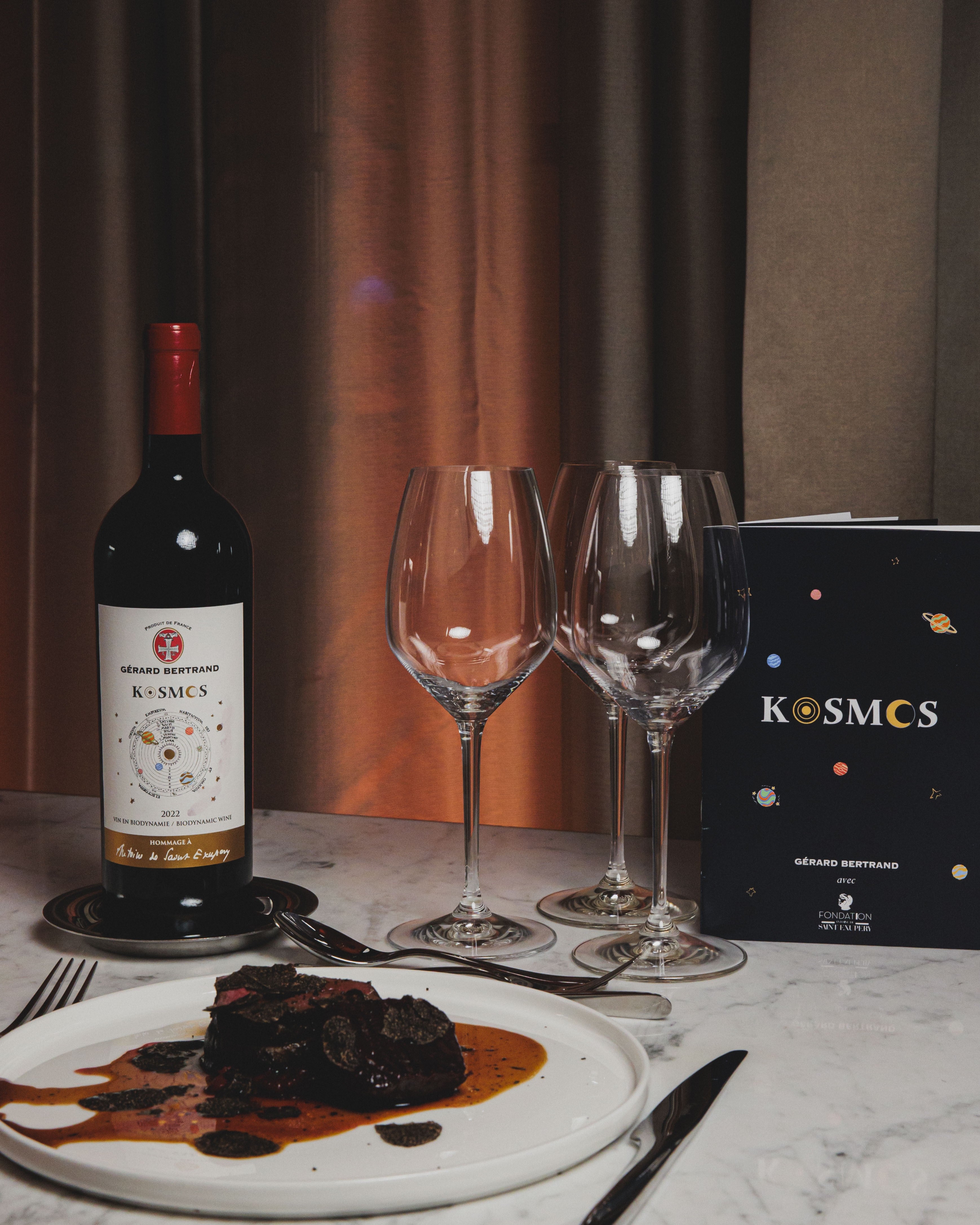 Kosmos jour Hommage à Saint Exupéry 75cl 2022 vin rouge biodynamie - Gérard Bertrand 