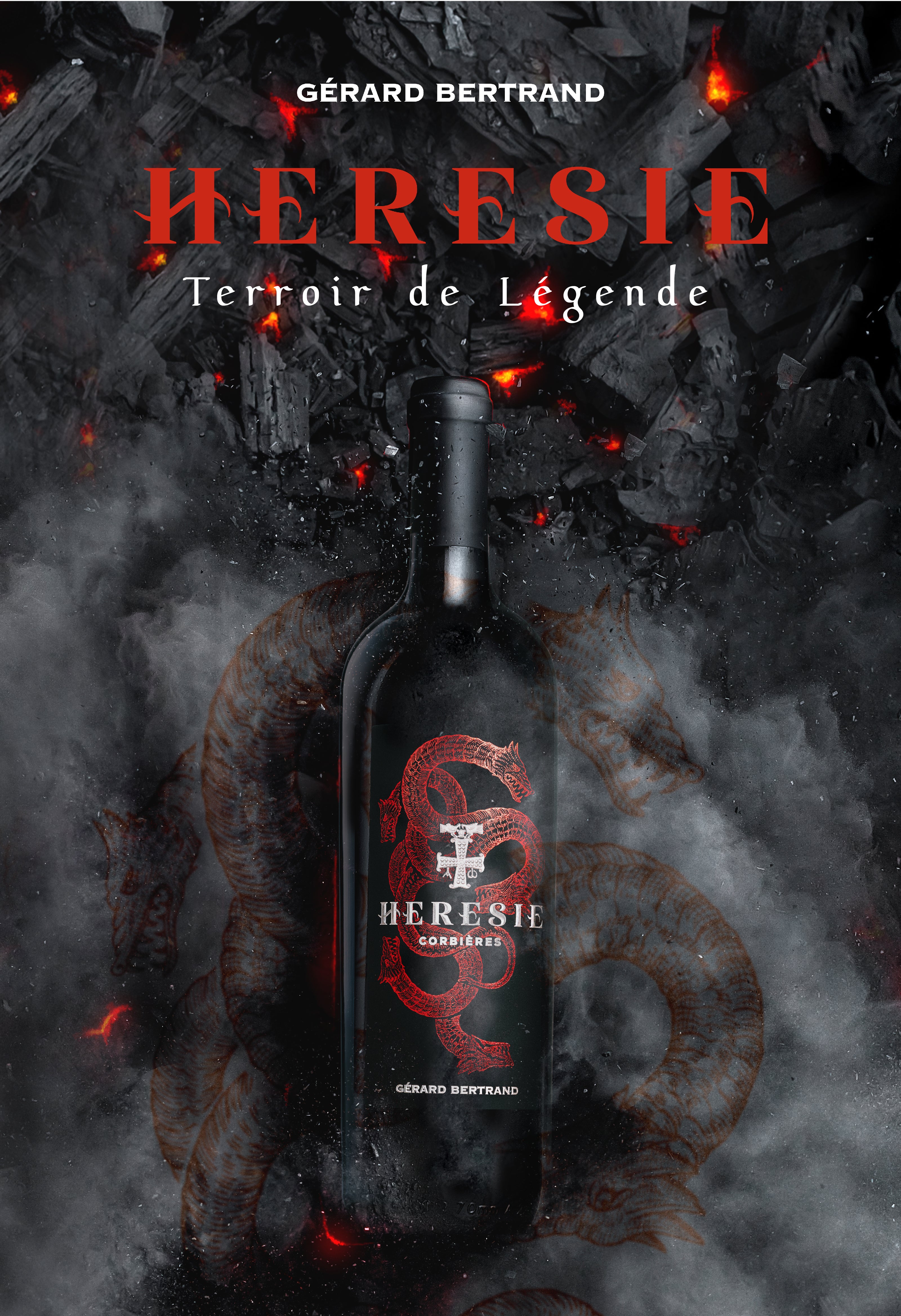 Hérésie Rouge 2022 Magnum 150cl vin rouge - Gérard Bertrand 