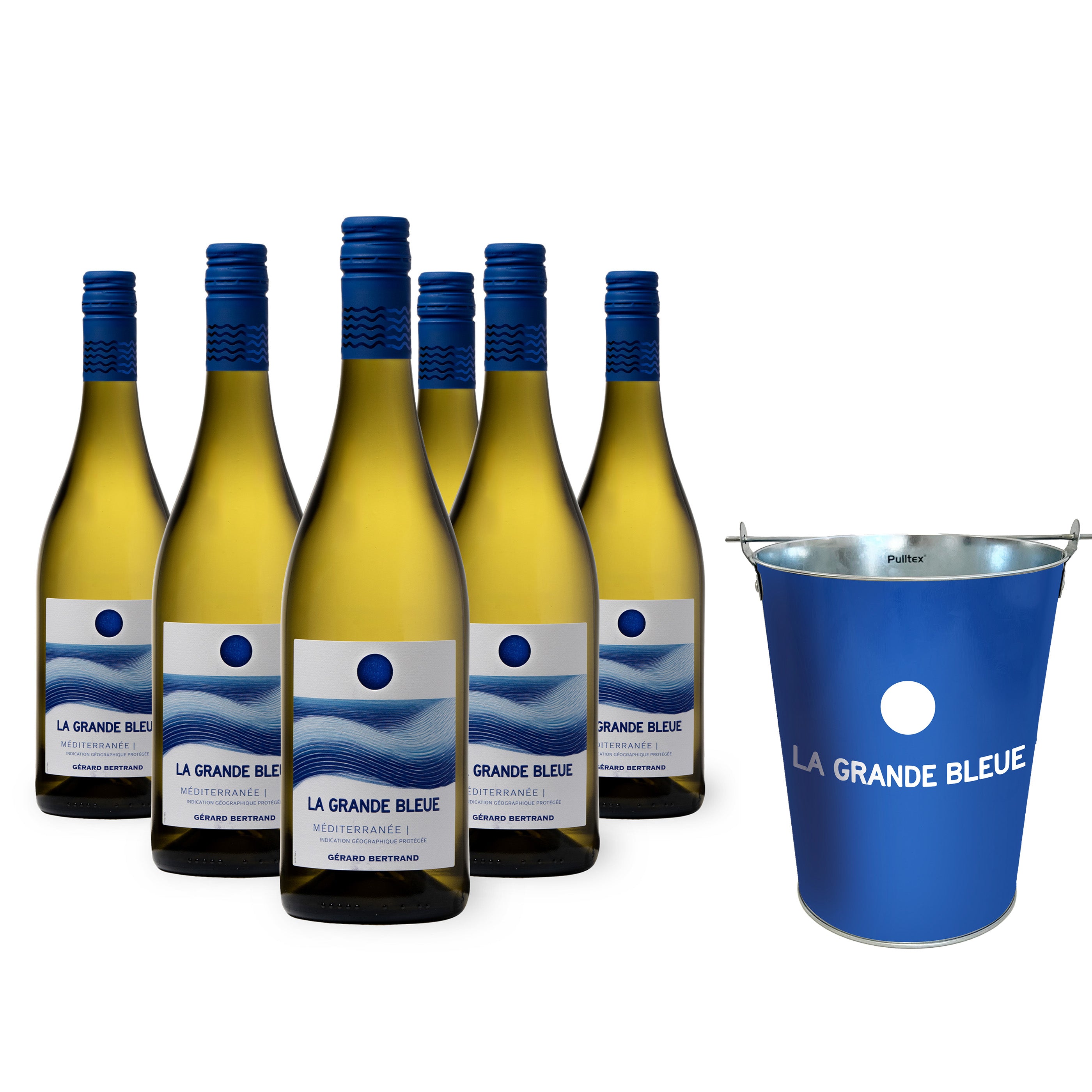 La Grande Bleue 2024 vin blanc bio Offre Spéciale 12 Bouteilles 75cl et Seau à glace Offert - Gérard Bertrand 