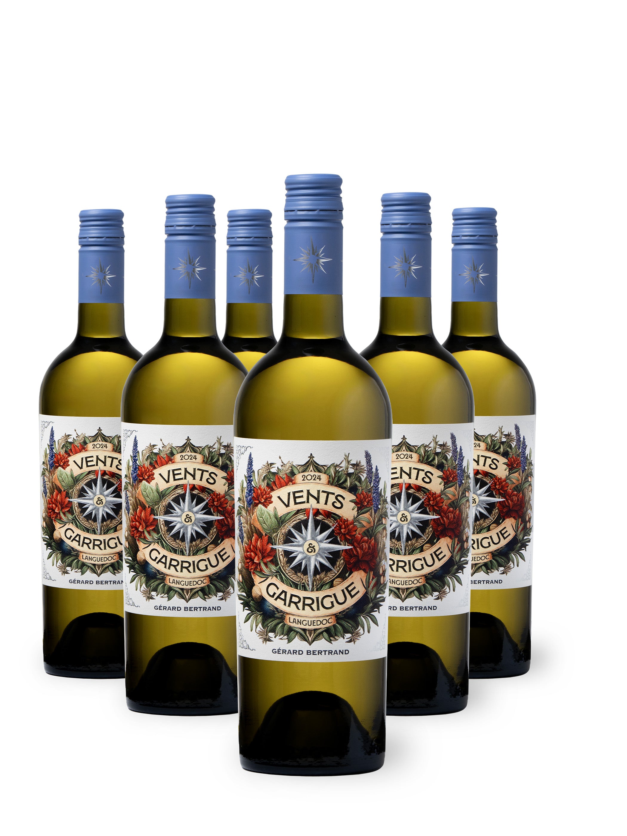 Vents & Garrigue vin blanc bio 2024 Lot 6 bouteilles 75cl - Gérard Bertrand 