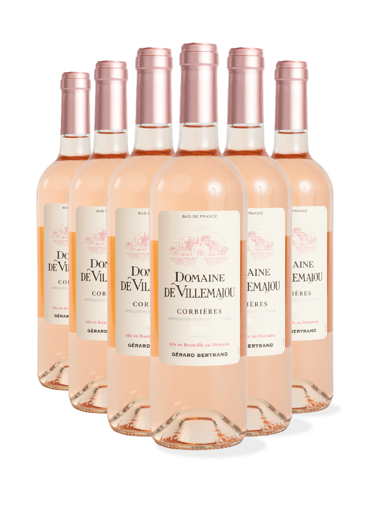 Domaine de Villemajou rosé 2023 X6 AOP Corbières - Gérard Bertrand 