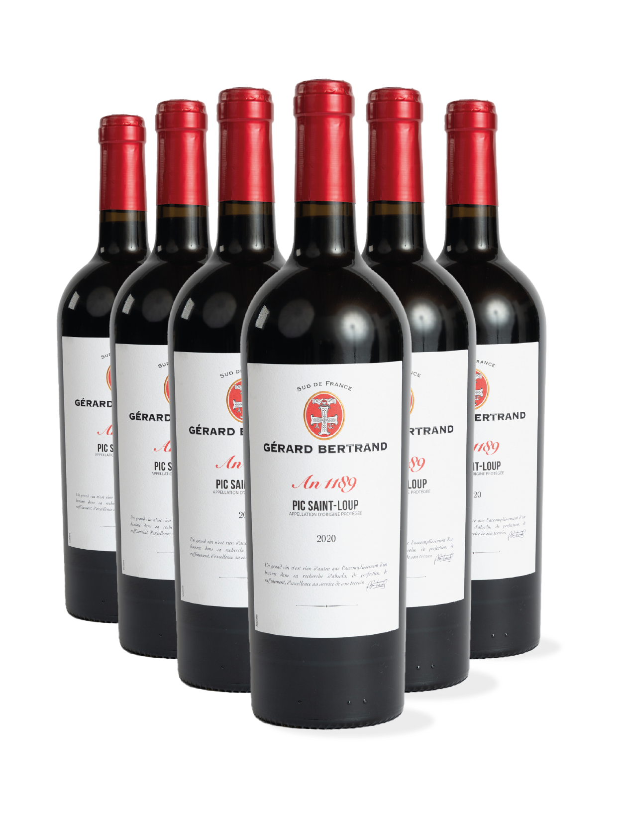 Héritage "An 1189" Pic Saint Loup 2023 Lot 6 Bouteilles 75cl - Gérard Bertrand 