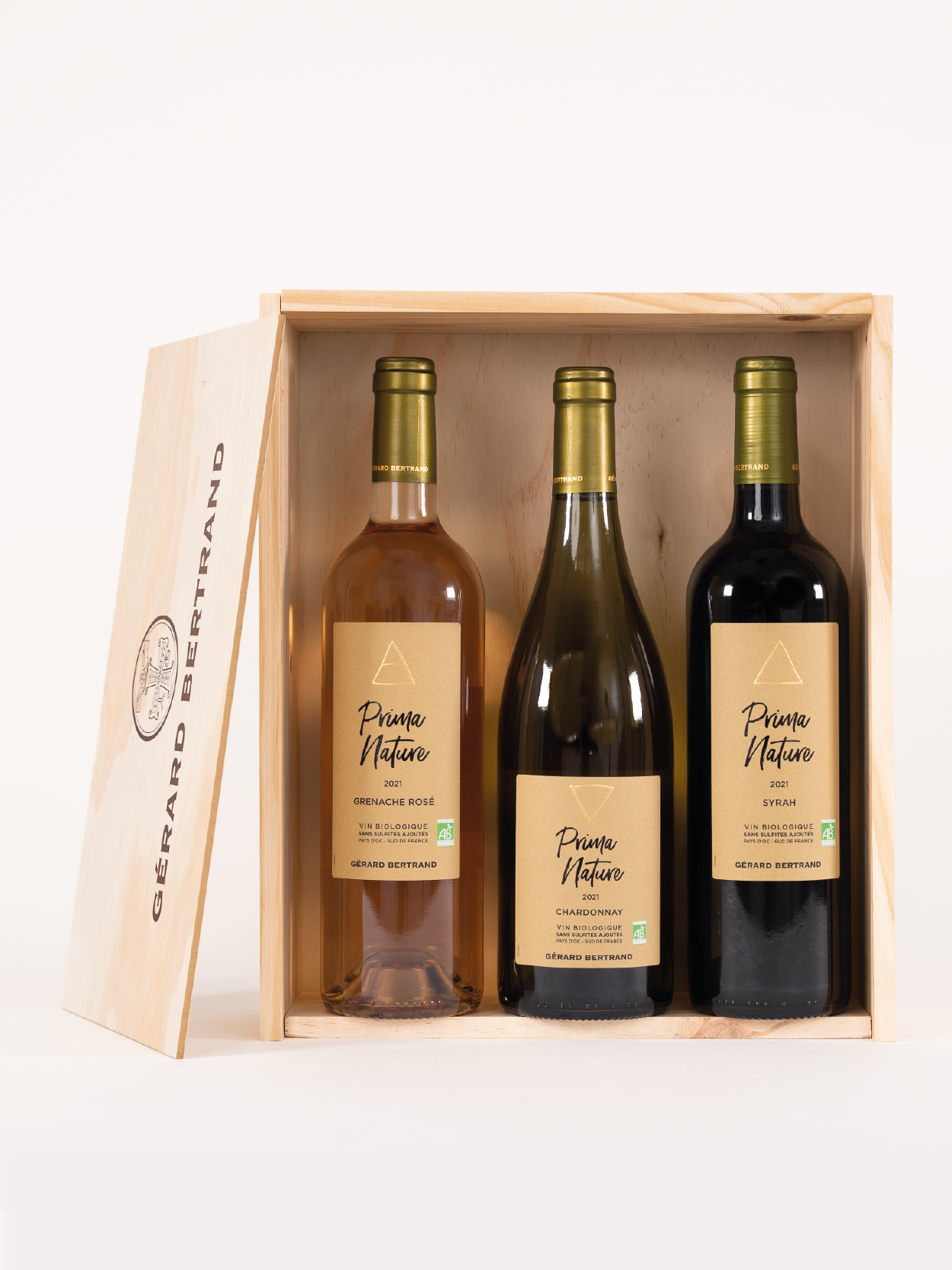 Coffret Prima Nature Chardonnay, Grenache et Cabernet Sauvignon - Gérard Bertrand 