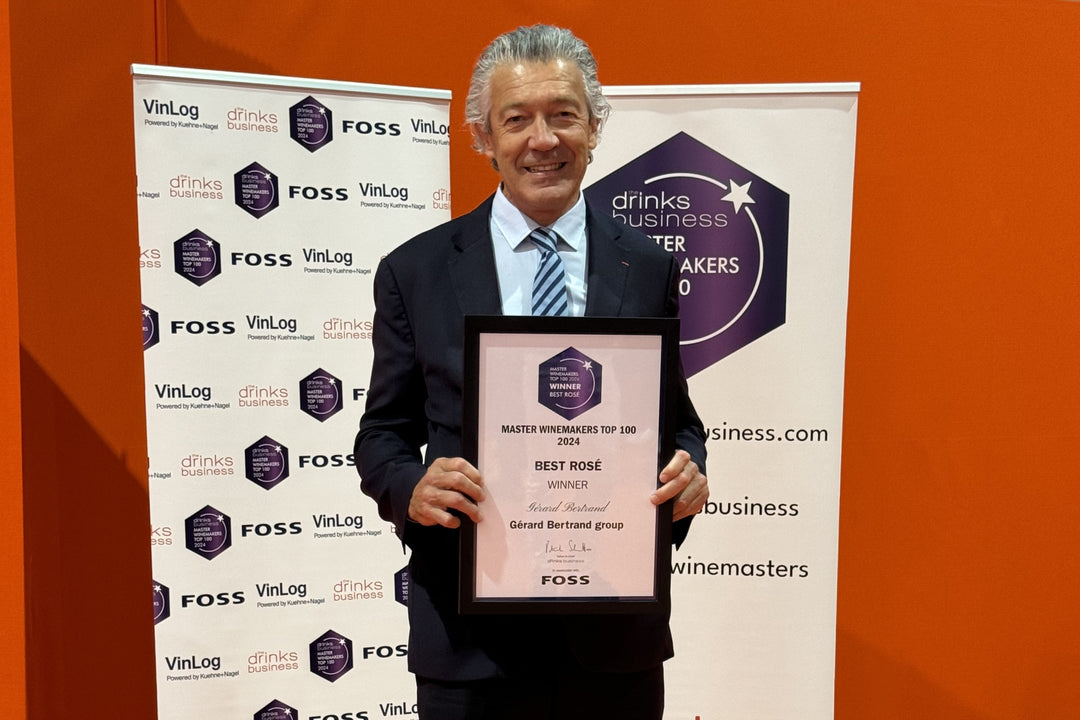 Gérard Bertrand reçoit le prix du BEST ROSÉ par thedrinksbusiness !