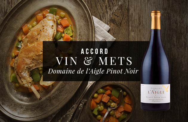 Accord Vin & Mets : Domaine de l’Aigle Pinot Noir & Lapin