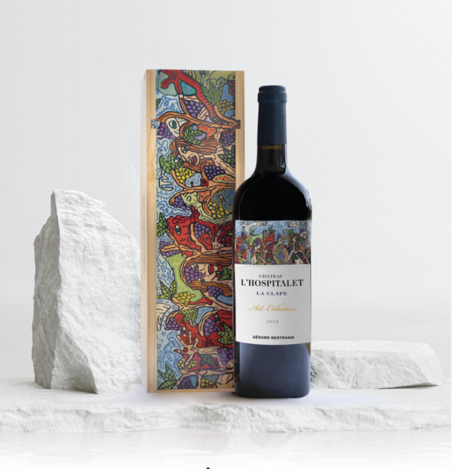 Édition limitée : coffret Château l'Hospitalet Art collection 2020 - « Le vin de nos paysages » Robert Combas