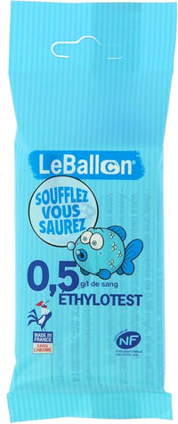 LE BALLON Sachet D'1 éthylotest chimique jetable 0,5G/L - Gérard Bertrand
