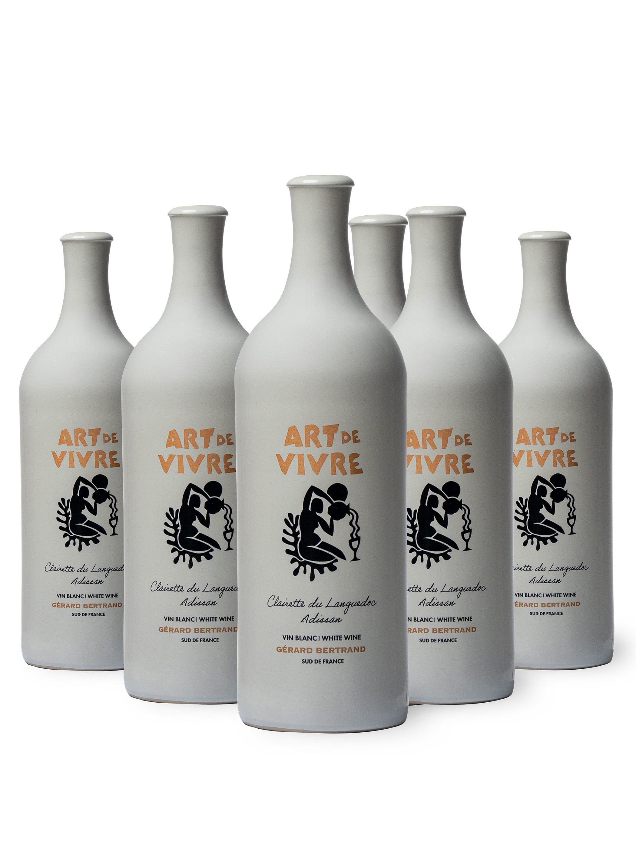 Art de Vivre blanc Clairette du Languedoc Adissan 2023 lot de 6 bouteilles 75cl - Gérard Bertrand 