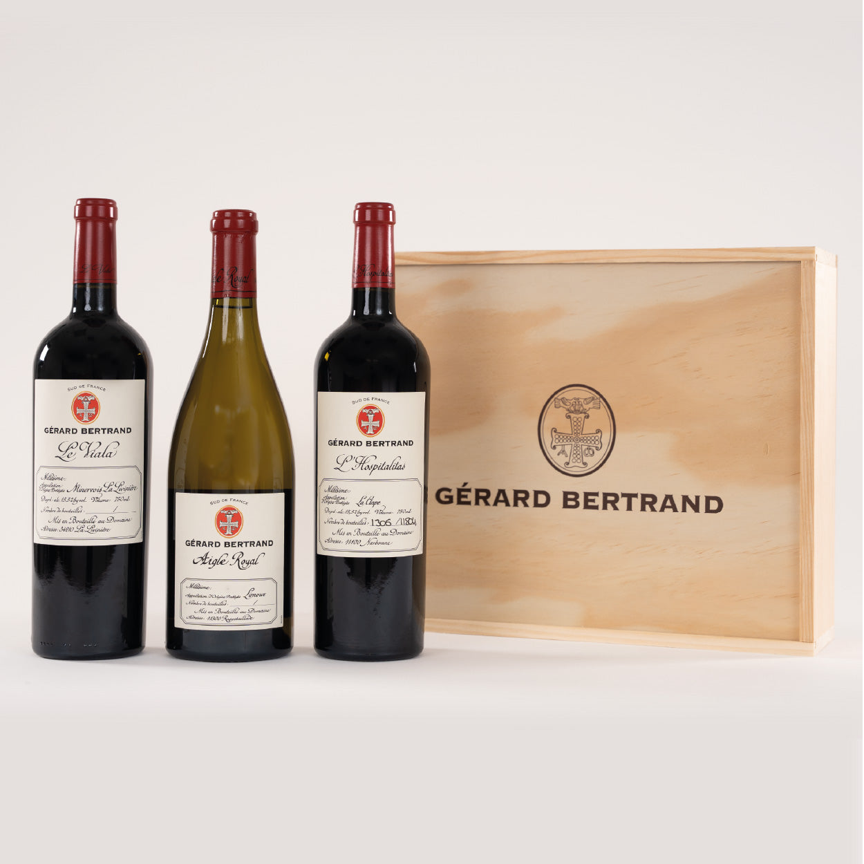 Coffret trois Parcelles - Aigle Royal Chardonnay, Le Viala et L'Hospitalitas