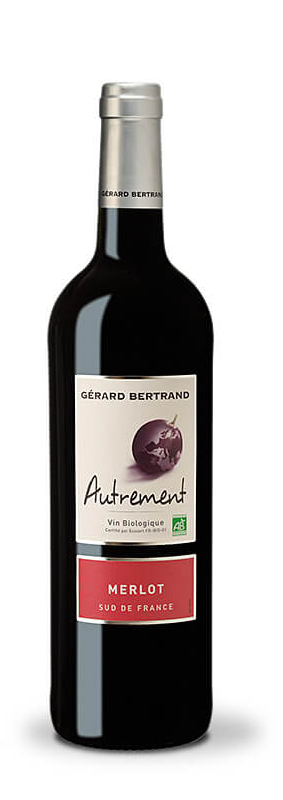 Autrement Merlot  vin rouge bio- Gérard Bertrand 
