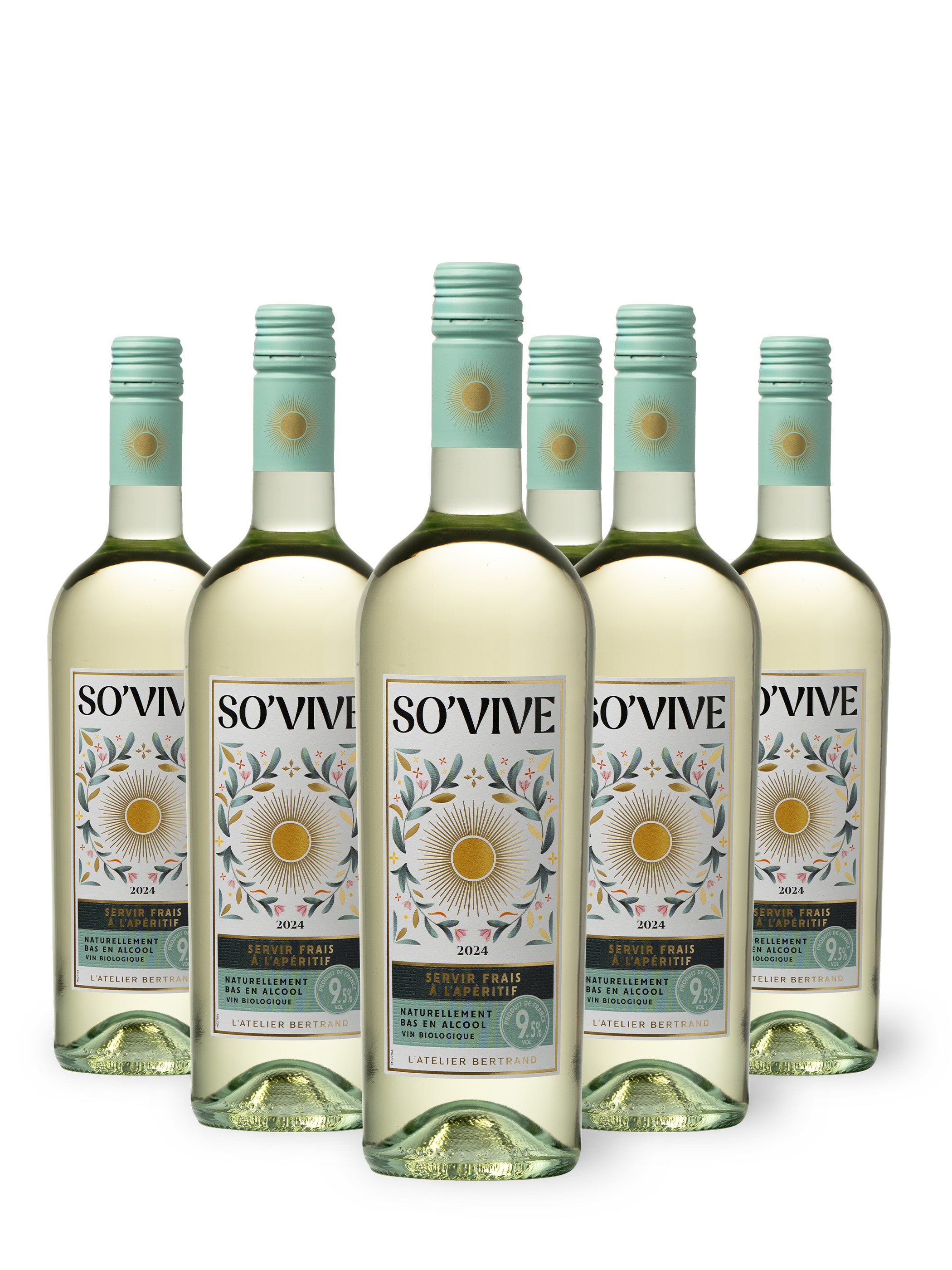 So'Vive Bio-Weißwein IGP Pays d'Oc 2024 – 6er-Pack 75 cl