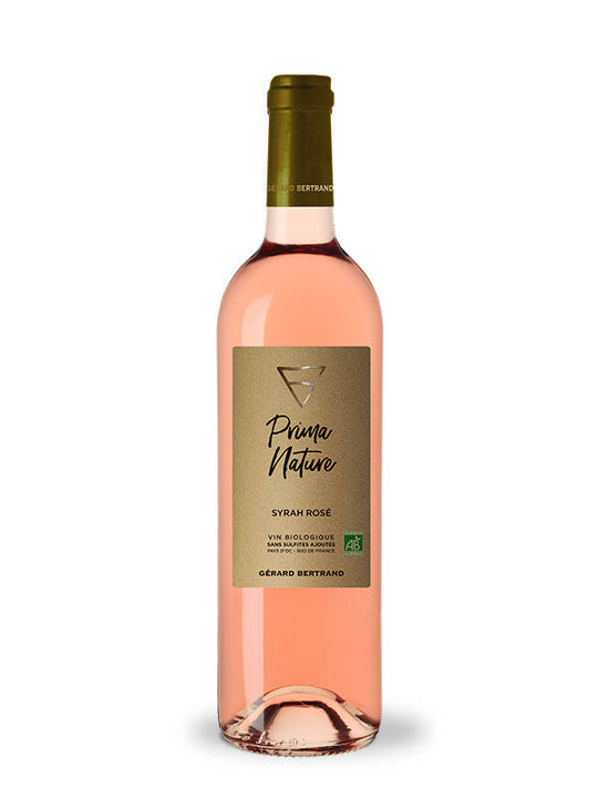 Prima Nature Syrah rosé vin bio vegan sans sulfites